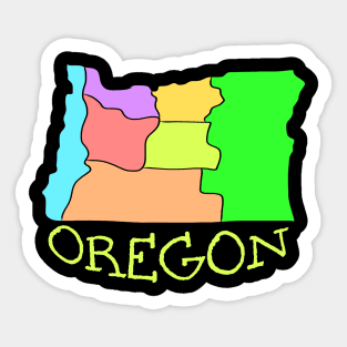 USA state: Oregon Sticker